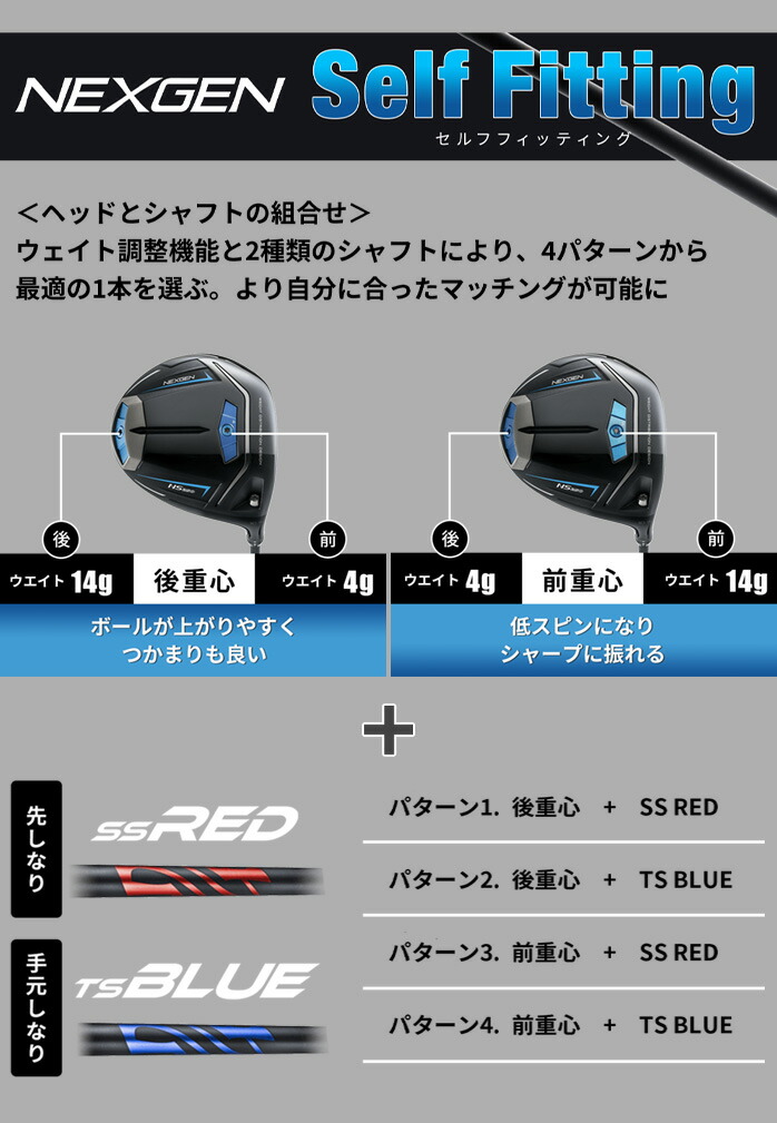 NEXGEN NS250 10.5° ドライバー メンズ NS250ドライバー | NEXGEN -ネクスジェン-