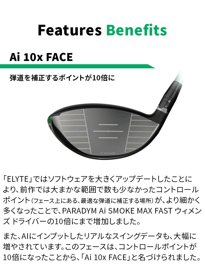 ELYTE 訳アリ品 新品未使用 キャロウェイ MAX FAST レディース