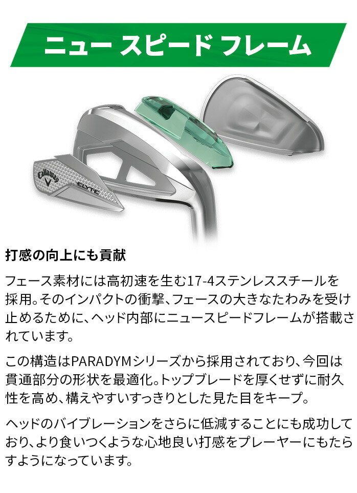 キャロウェイ　エリート MAX FAST　アイアンセット　5本　純正カーボンR キャロウェイ エリート MAX FAST アイアンセット 5本 純正カーボンR