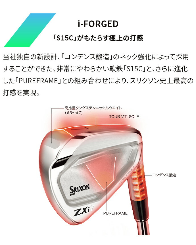 ZXi SRIXON スリクソン アイアンセット ZXi7 6本セット Dynamic Gold