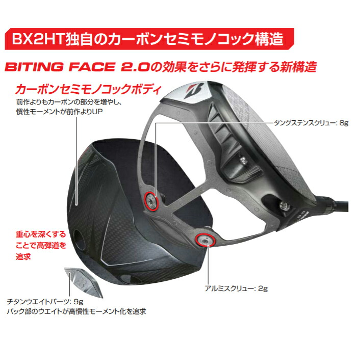BRIDGESTONE（ブリヂストン） ゴルフ ドライバー BX2 HT 9.5° 10.5