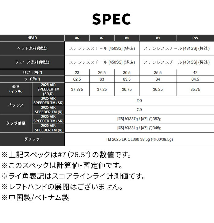 Taylor Made Qi MAX LITE 2025 アイアンセット 5本セット 6I 7I 8I 9I