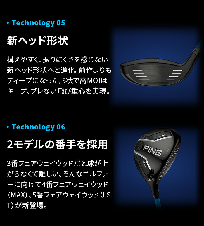 ピン PING G440 MAX フェアウェイウッド 3W 5W ALTA J CB BLUE / TOUR