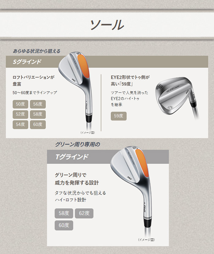 PING ピン GLIDE FORGED PRO ウェッジ S T アーコス無 NS 950GS