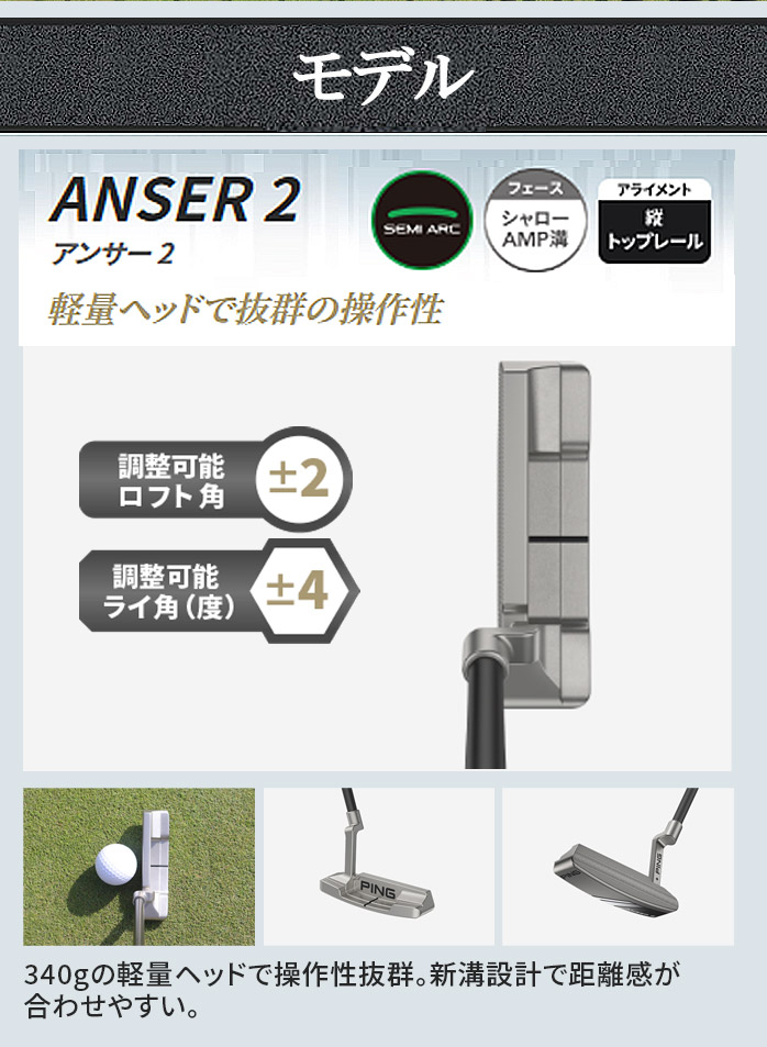 PING ピン PUTTER パター ANSER2 ANSERD B60 FETCH KETSCHG 2024 33