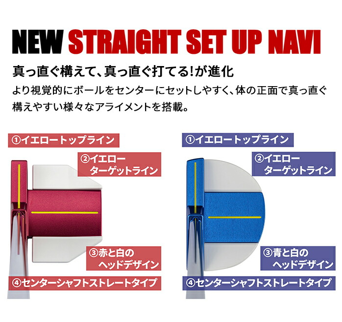 kasco（キャスコ） ゴルフ パター Red 9/9 Blue 9/9 DELTA-FACE デルタ