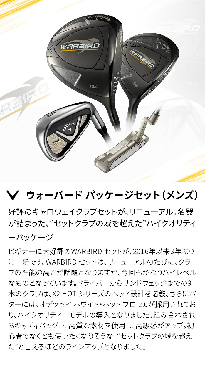 キャロウェイ WARBIRD 2019 10本セット キャディバッグ付き ウォー