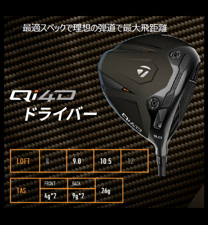 TaylorMade（テーラーメイド） ゴルフ Qi4D ドライバー 10.5°VENTUS TR