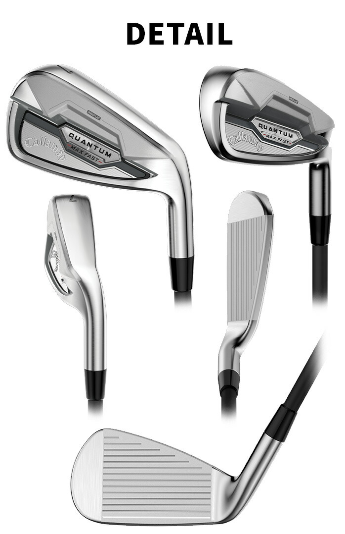 QUANTUM MAX ゴルフクラブ SW FLEX(S) QUANTUM MAX FAST ウィメンズ アイアン 5本セット(I#7～I#9、PW、SW