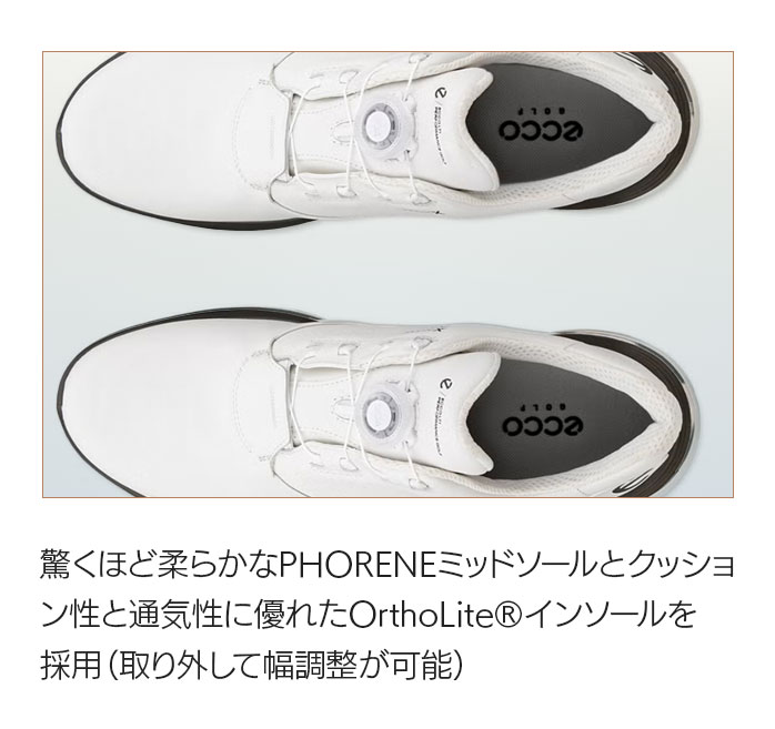 ecco ゴルフシューズ ECCO golf lt1 boa men メンズ レザー ウォーター