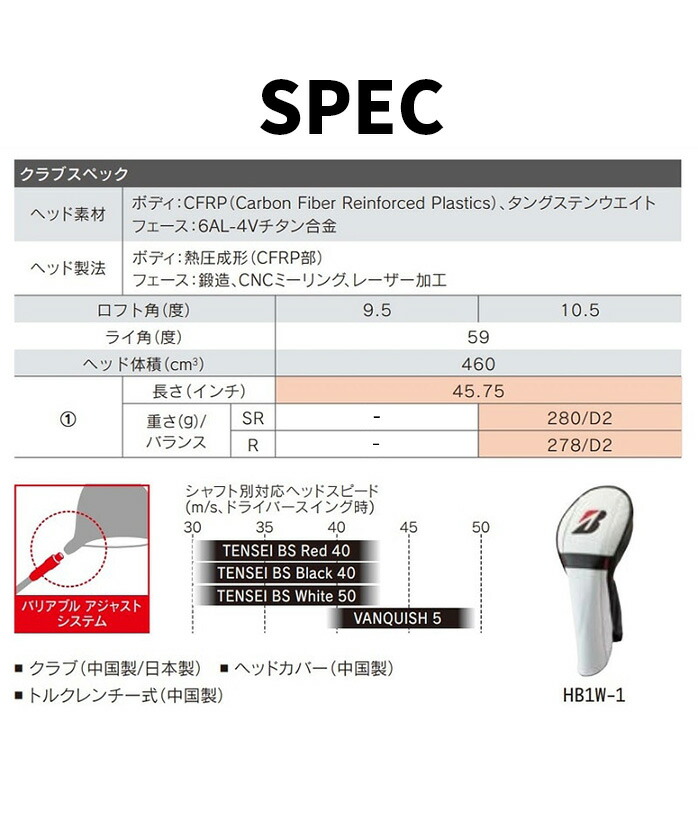 保証書なし 新品未使用 ブリヂストン B3 SD ドライバー Bシリーズ