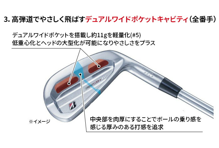 保証書なし 新品未使用 】 ブリヂストン ゴルフ 222CB+ アイアンセット