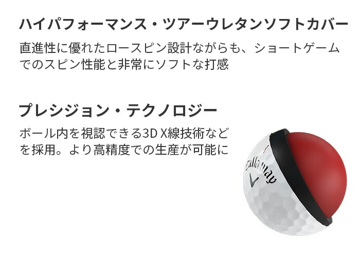 キャロウェイ Callaway ゴルフ ボール クロムソフト CHROME SOFT