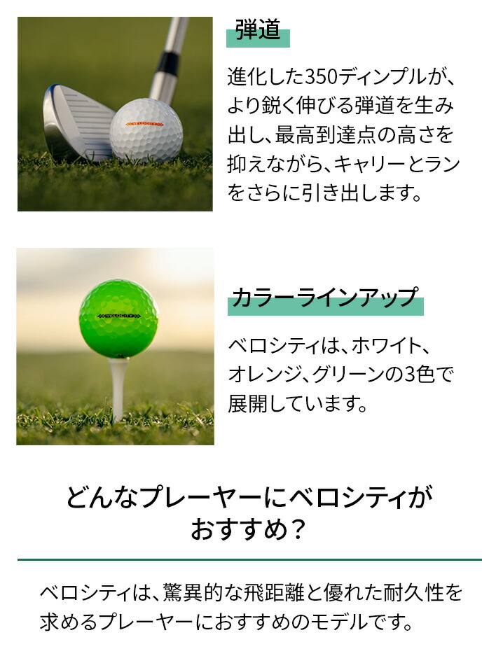 titleist タイトリスト26 VELOCITY 12P ゴルフボール ホワイト