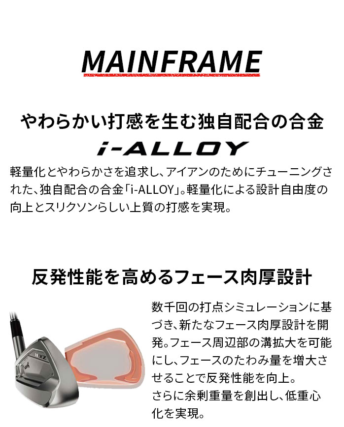 9月新発売】ダンロップ スリクソン ZXi7（2027）アイアンセット 6本 5