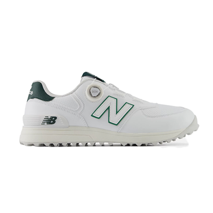 New Balance ゴルフシューズ ホワイト/グリーン ニューバランス New Balance ゴルフ ゴルフシューズ 574 v4 SL BOA