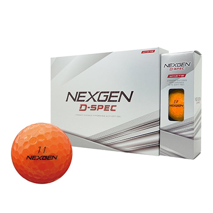 NEXGEN ゴルフ ボール D SPEC ディースペック 1ダース 12球入り ゴルフボール ネクスジェン GOLF PARTNER 2024  公認球 全4色