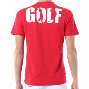 ゴルフウェア メンズ Tシャツ 半袖 夏 綿 コットン 100％ ギフト おもしろ 全3色 749-...