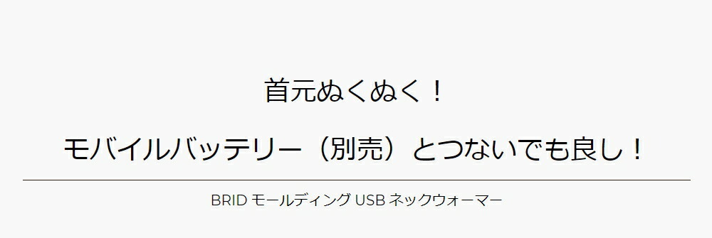 USBで「発熱」する新時代ネックウォーマー