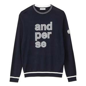 and per se（アンパスィ） クレアニット クルーネック セーター ゴルフ