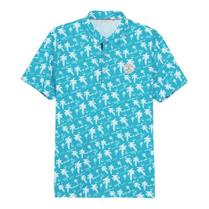 and per se（アンパスィ） ソルケアプリンテッド 椰子の木モチーフ総柄