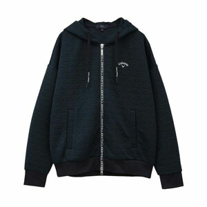 サイズ：M CALLAWAY キャロウェイ  ジップパーカー ボーダー柄 ネイビー系 [240001246376] ゴルフウェア レディース ストスト サイズ：M CALLAWAY キャロウェイ ジップパーカー ボーダー柄