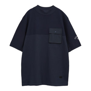Callaway（キャロウェイ） カノコ編みニットモックネック 半袖シャツ 