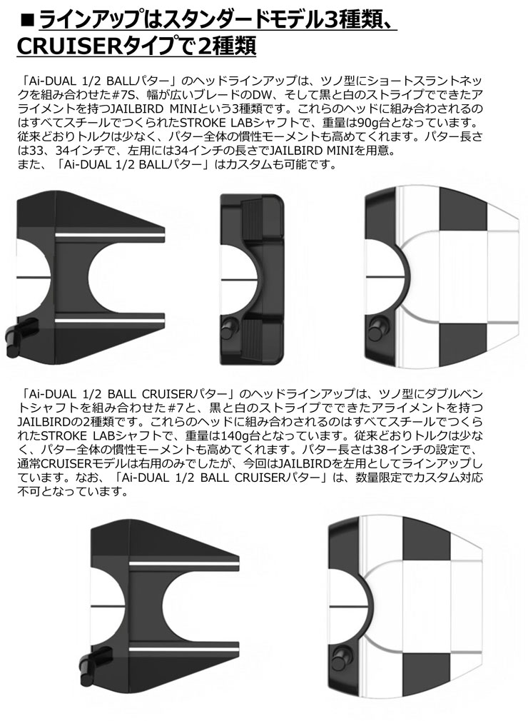 ODYSSEY（キャロウェイゴルフ） オデッセイ Ai-DUAL 1/2 BALL ＃7 S