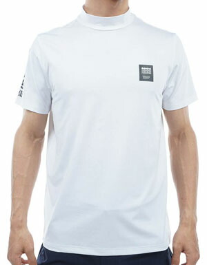アドミラルゴルフ メンズ ウェア ロゴエンボス モックネック 半袖シャツ ADMA407 2024年春夏モデル M-XL