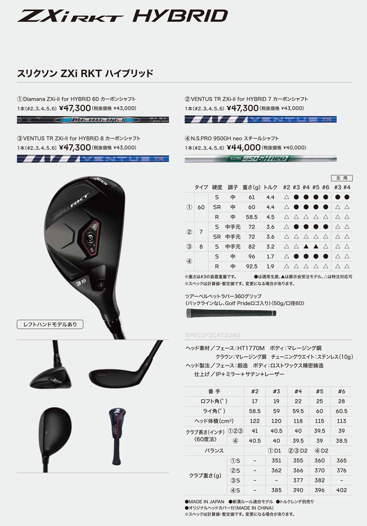ZX（スリクソン） 20％OFFクーポン対象 スリクソン ZXi RKT