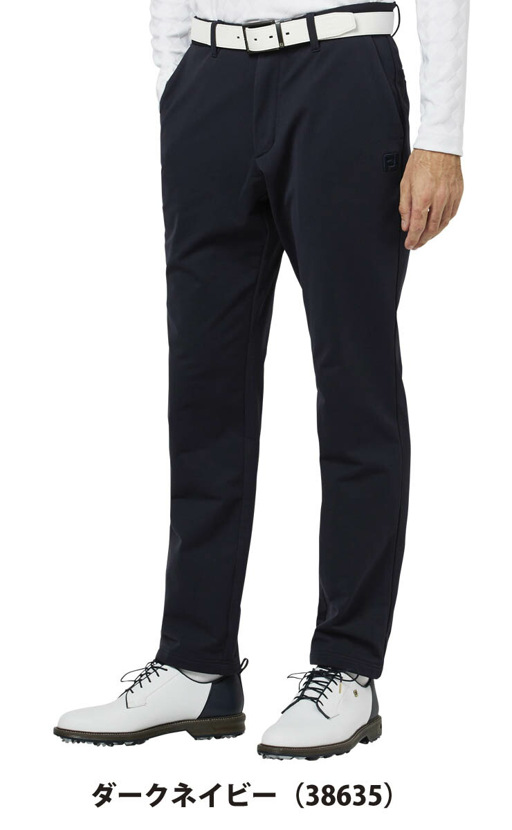 FJ フットジョイ ブラック ゴルフパンツ 裏フリース FootJoy（フットジョイ） クラッシック 裏フリース ロングパンツ