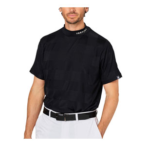 FootJoy（フットジョイ） チェックジャカード モックネック 半袖シャツ