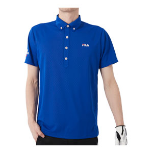 フィラゴルフ メンズ ゴルフウェア ベーシック ボタンダウン 半袖 ポロシャツ 741-679 M-...