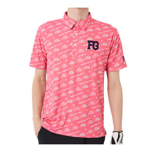 フィラゴルフ メンズ ゴルフウェア ロゴグラフィック柄 半袖ポロシャツ 743-608 M-LL