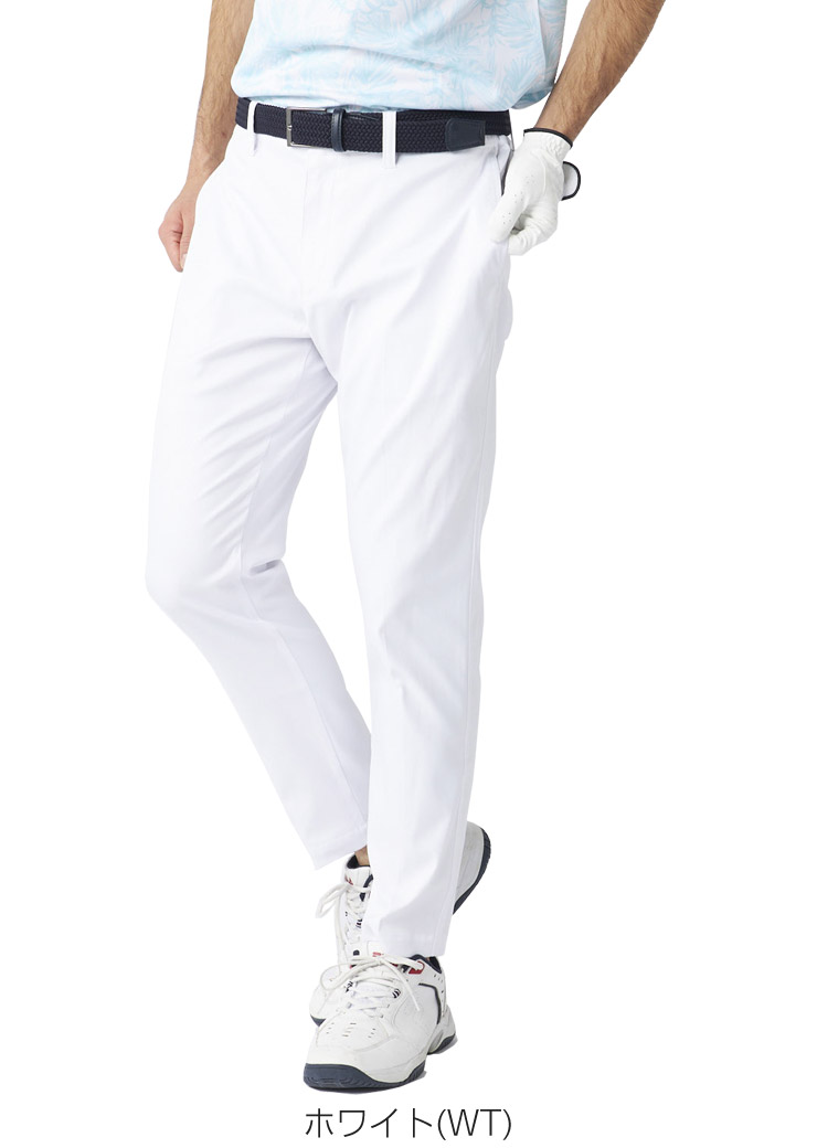 高速 割引 平日 GOLF FILA フィラゴルフ ロング 9分丈 ツイル エンボスプリント メンズウェア