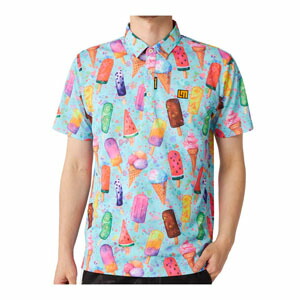 Loudmouth キノコ柄 ポロシャツ XL LOUDMOUTH ラウドマウス ゴルフ プレミアムカノコ 総柄 半袖