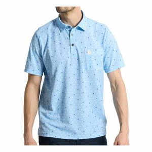 Munsingwear メンズゴルフシャツ ポロシャツ 総柄 マンシングウェア Munsingwear（マンシングウェア） サンスクリーン NIR フットポイント