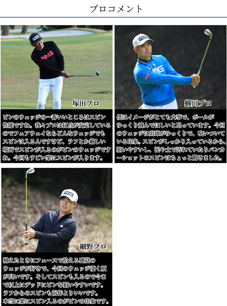 PING（ピン） 25％OFFクーポン対象 S259 ウエッジ クロム ダイナミック