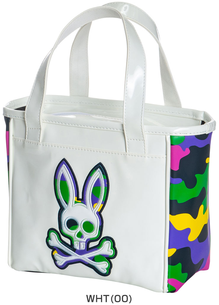 Psycho Bunny サイコバニー ラウンドバッグ エナメル CAMO BUNNY