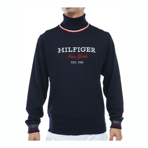 トミーヒルフィガー ゴルフ ウェア メンズ ヒルフィガーロゴ タートルネック セーター THMA386 2023年秋冬モデル M-LL｜golfranger｜05