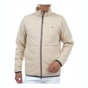 トミーヒルフィガー ゴルフ ウェア メンズ 2WAY キルティング フルジップ パデッド 中綿ブルゾン THMA388 2023年秋冬モデル M-LL(13860円)