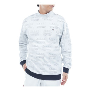 トミーヒルフィガー ジャガードキルト モックネック 長袖 スウェット ゴルフウェア メンズ 2025年秋冬モデル M-3L THMA575 TOMMY HILFIGER（トミー・ヒルフィガー） ジャガードキルト モック