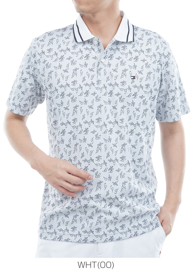   GOLF トミー ポロシャツ メンズ TOMMY HILFIGER（トミー・ヒルフィガー） 筆記体ロゴジャガード 半袖