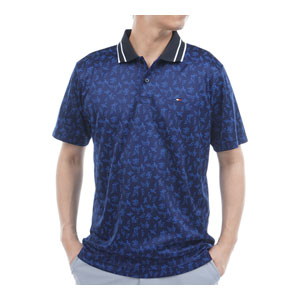 TOMMY HILFIGER（トミー・ヒルフィガー） 筆記体ロゴジャガード 半袖