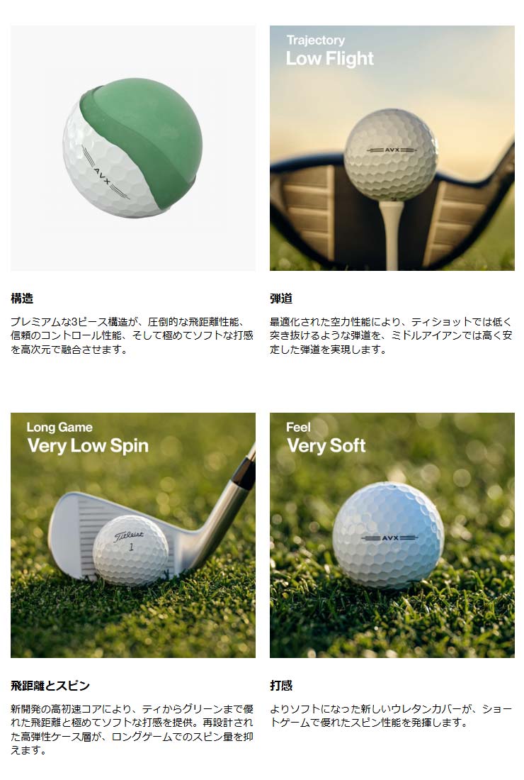 Titleist（タイトリスト） オウンネーム対応・3ダース価格 AVX ゴルフ