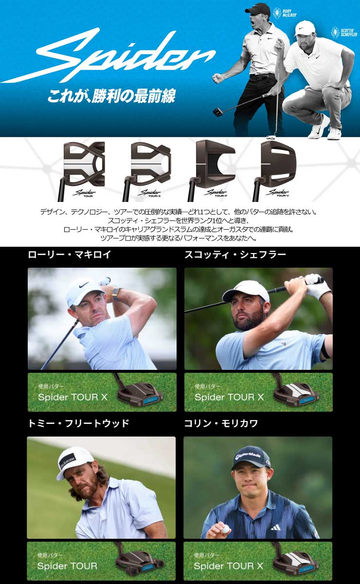 TaylorMade（テーラーメイド） スパイダー ツアーF トーチド ダブル