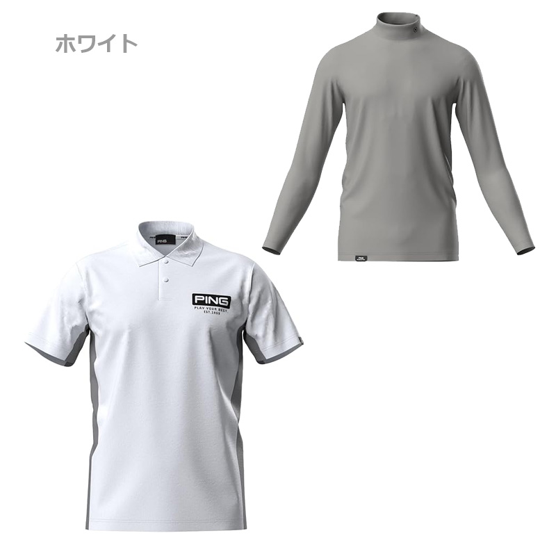 ピン☆長袖シャツ☆白LL☆ゴルフウェア☆PING新品☆メンズ☆定価13200円 PING（ピン） 【特価/即納】2025 PING ピンゴルフ メンズ インナー