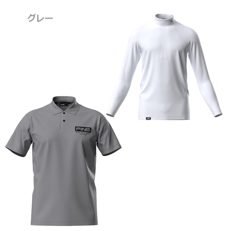 PING メンズ L ホワイト インナーシャツ　新品 PING（ピン） 【特価/即納】2025 PING ピンゴルフ メンズ インナー