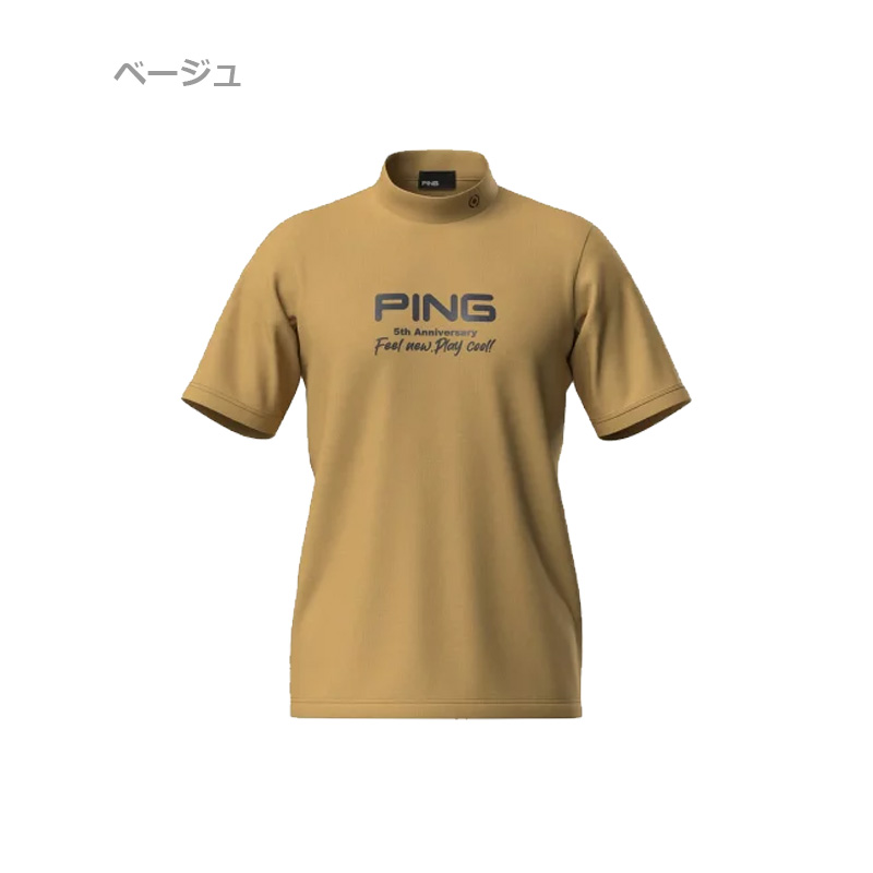 ピン（PING）（メンズ）ゴルフウェア 半袖モックネック