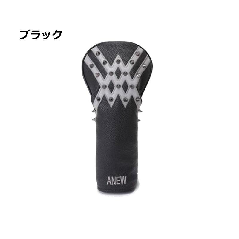 ANEW アニュー Logo Line Stud Wood Cover ゴルフ ロゴラインスタッド